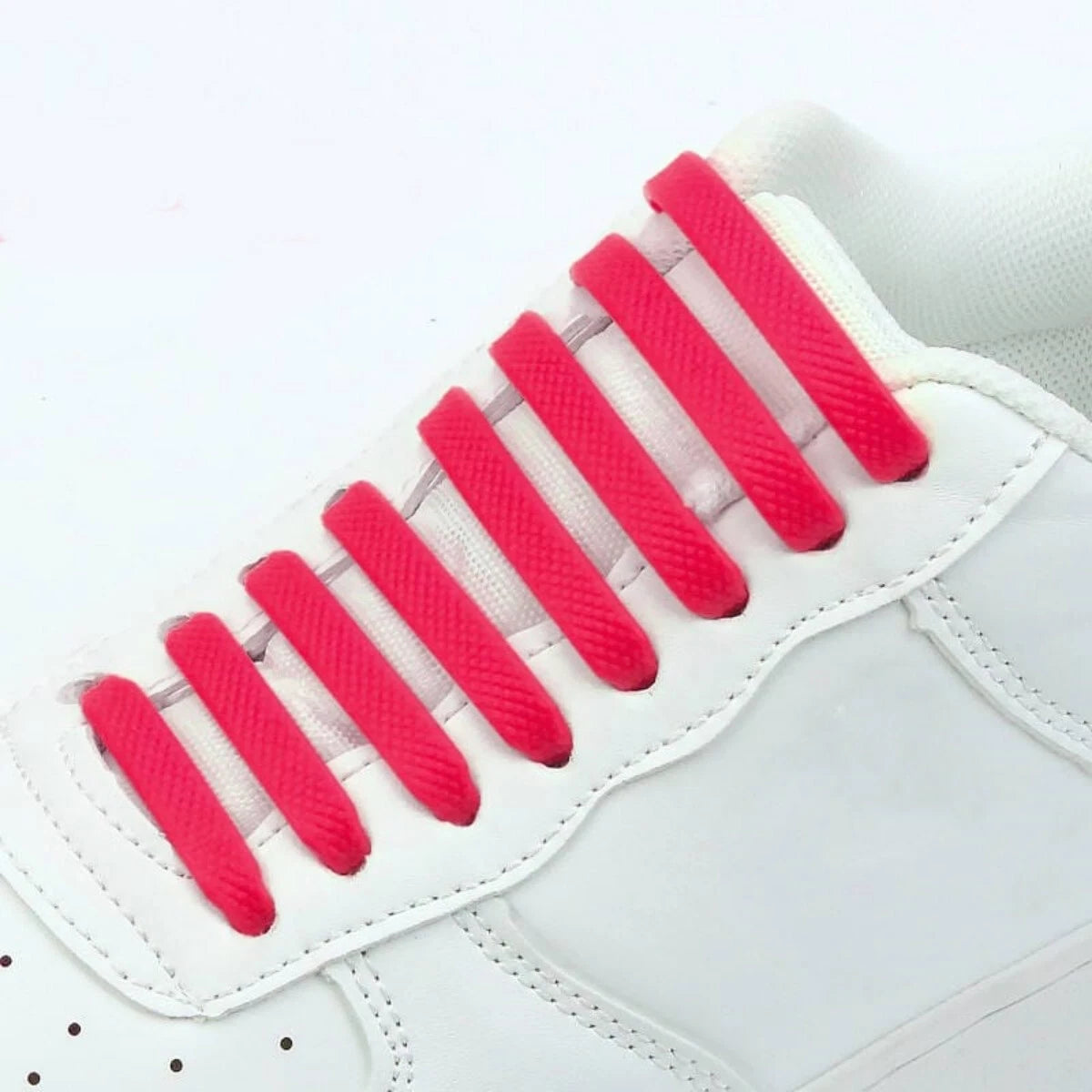 Elastic Silicone Shoe Laces – No Tie Rubber Shoelaces for Trainers & Casual Shoes