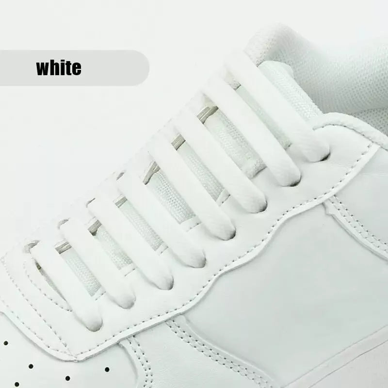 Elastic Silicone Shoe Laces – No Tie Rubber Shoelaces for Trainers & Casual Shoes